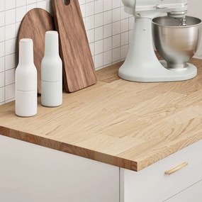 Piano Di Lavoro Cucina 100x63,5x2,7 Cm Legno Massello Rovere /