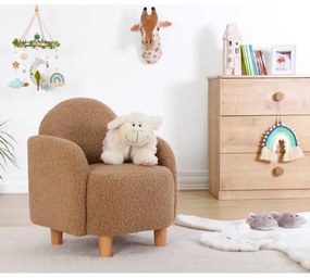 Poltroncina per bambini DORY, marrone