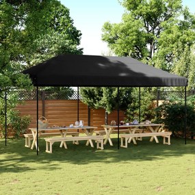 Tenda Da Festa Pieghevole Pop-up Nero 580x292x315 Cm /
