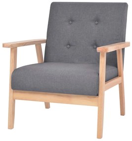 Poltrona Grigio Scuro İn Tessuto /