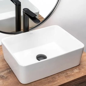 REA-U0952 - Lavabo da appoggio ANITA MINI 31x41 cm ceramica/bianco lucido