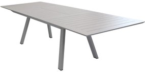 SPLENDOR - set tavolo in alluminio cm 200/300 x 110 x 75 h con 6 poltrone Splendor