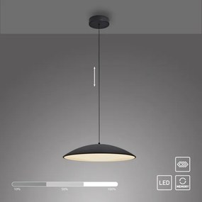 Schöner Wohnen 14607-18-LED dimmerabile lampadario a sospensione su cavo LENTE LED/23W/230V pr.50cm nero