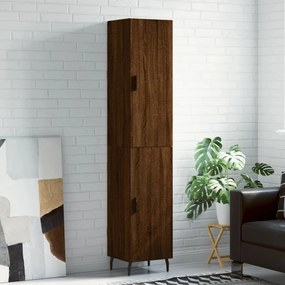 Credenza Rovere Marrone 34,5x34x180 Cm İn Legno Multistrato /