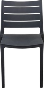 CABOT - set 6 sedie in polipropilene impilabile