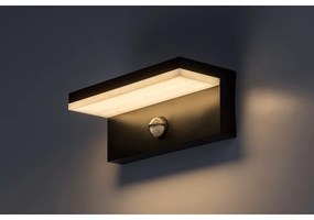 Rabalux 77115-Applique da esterno con sensore ZARAGOZA LED/9W/230V IP54 nero