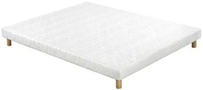 Letto 140 x 200 cm con base per materasso e materasso memory foam BENJI