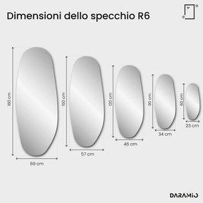 Specchio ovale bisellato – Pure Collection R6