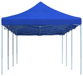 Gazebo Pieghevole Pop-Up 3x9 m Blu