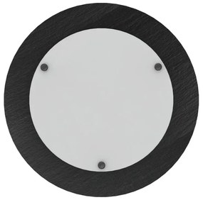 Plafoniera LED industriale Ardesia, argento Ø 35 cm LUMICOM