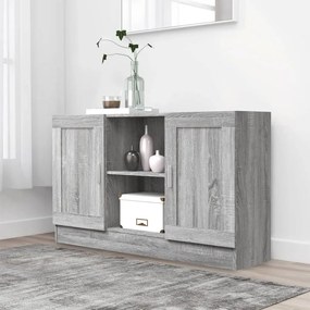 Credenza grigio sonoma 120x30,5x70 cm in legno multistrato