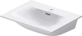 Lavamani 63x43 Monoforo con Troppopieno e tappo in ceramica Bianco Viu 2344630000 Duravit