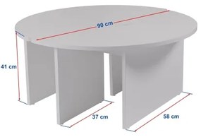 Tavolino da salotto LUVIA in pino