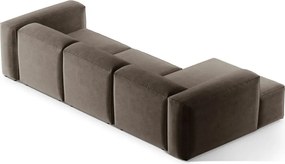 Divano angolare marrone (con penisola a sinistra/con chaise lounge) Bergamo – Cosmopolitan Design