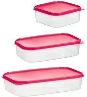 cf set 3 contenitori freezer rettangolari vit33638