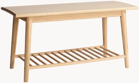 Panca in legno di bambù con portascarpe Noble