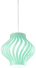 Sospensione Moderna Helios Larga Polilux ® Verde Pastello 1 Luce E27