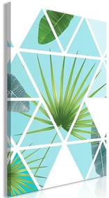 Quadro  Geometric Palm (1 Part) Vertical  Colore Bianco, Dimensioni e Misure 60x90