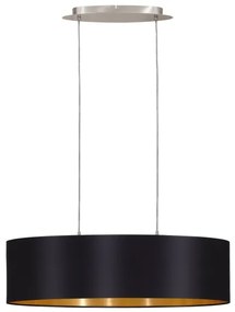 Eglo 55266 - Lampadario a sospensione con filo MASERLO 2xE27/60W/230V nero