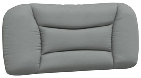 Letto con materasso grigio chiaro 80x200 cm in tessuto