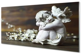 Quadro in vetro acrilico Fiori d'angelo addormentati 100x50 cm