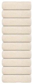 Asciugamani Per Sapone 10 Pz Crema 30x30cm 360 G/m² 100% Cotone /