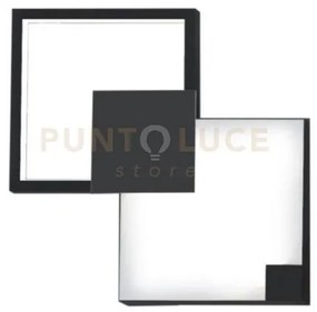 Medea-32 n lampada da parete 32cm led struttura nera in metallo dif...