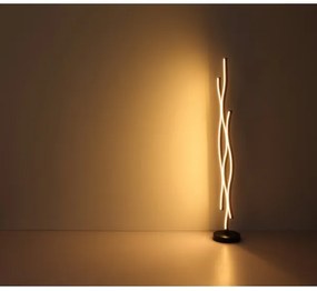 Globo 67206SW - Lampada LED da terra GERONIMO LED/28W/230V 3000K nero/oro