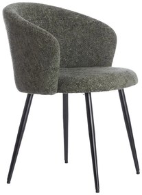 Set di sedie da pranzo color kaki in metallo 2 pz Radaja – Light &amp; Living