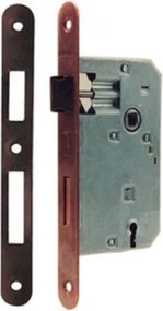 BONAITI Patent serratura quadro 8 mm interasse 90 mm bronzata 50 bordo tondo