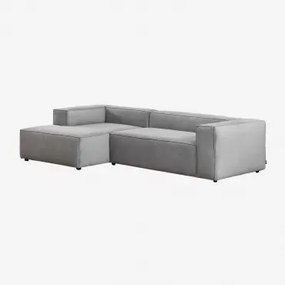 Divano Alembert 3 Posti Chaise Longue Sinistra & Velluto a Coste - Sklum