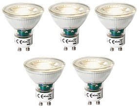 Set di 5 GU10 3-staps dimbaar LED lamp 7W 700 lm 3000K