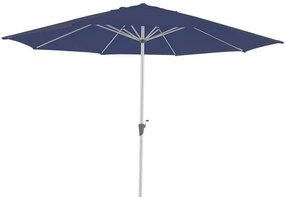 Ombrellone a palo centrale grigio Aura NATERIAL Ø 394 cm con telo blu