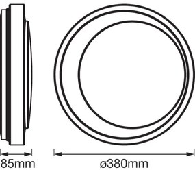 Ledvance - Plafoniera LED dimmerabile SMART+ MOON LED/24W/230V Wi-Fi