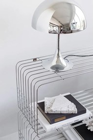 Libreria da parete color argento lucido in metallo 70x30 cm Wire – Mette Ditmer Denmark