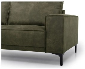 Divano angolare verde in similpelle (angolo sinistro) Copenhagen - Scandic