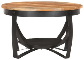 Tavolino da Caffè Ø68x43 cm in Massello di Acacia