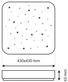 Plafoniera LED dimmerabile NERIS LED/36W/230V 2700-6500K +remote telecomando