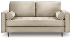 Divano in velluto beige, 174 cm Santo - Milo Casa