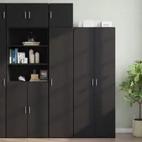 Mobile Sottile Nero 40x42,5x225 cm in Truciolato 3281281