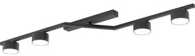 Plafoniera SKAN 4xGX53/12W/230V, nera