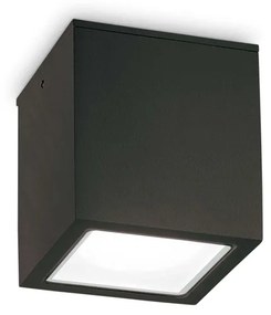 Plafoniera Moderna Techo Metallo Nero 1 Luce Gu10 Big