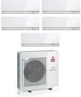 Climatizzatore Condizionatore Mitsubishi Electric Penta Split Inverter serie KIRIGAMINE ZEN WHITE MSZ-EF 7+7+7+7+7 con MXZ-5F102VF R-32 Wi-Fi Integrato Colore Bianco 7000+7000+7000+7000+7000