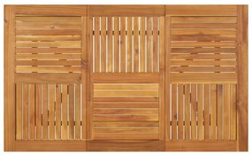 Tavolo da giardino 150x90x75 cm legno massello di acacia