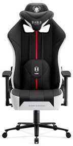 Sedia Da Gaming Diablo X-Player 2.0 in materiale Normal Size: Bianco-nero