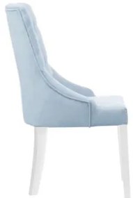 Sedia provenzale velluto blu trapuntata Princess 83-Arrediorg