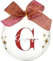 Pallina natale con nome Greta 10cm