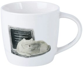 Tazza in porcellana bianca 400 ml Computer Cat - Maxwell &amp; Williams