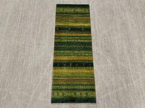 Loribaft Tappeto persiano 150 x 50 Verde (Iran) Annodato A Mano
