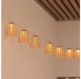 Atmosphera - Catena decorativa solare a LED AIA 10xLED 3,35m IP44 bianco caldo